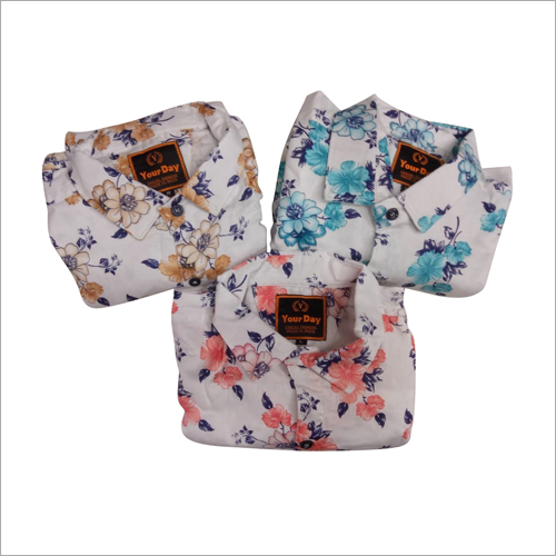 Mens Regular Fit Printed Shirt Gender: Boy