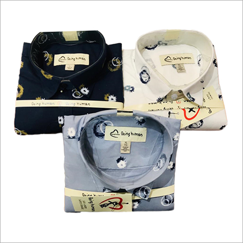 Mens Trendy Print Shirt