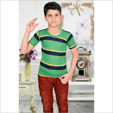 Kids Cotton Striped T shirt