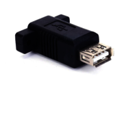 USB 2.0 Panel-Mount Type B female to Type A female coupler