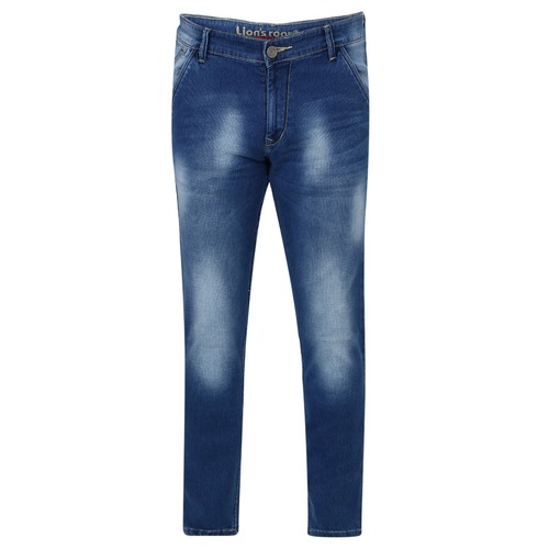 Denim Jeans - Sky Blue, 41-42 Inch Length | Breathable, No Fade, Washable, Regular Fit