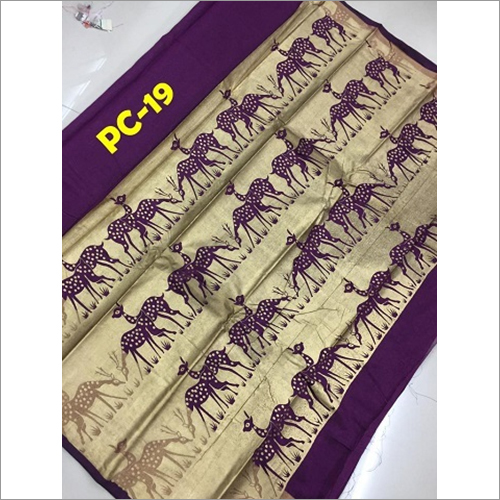 New poly silk saree