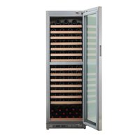 Double Temperature Zone Stainless Steel Wine Cooler