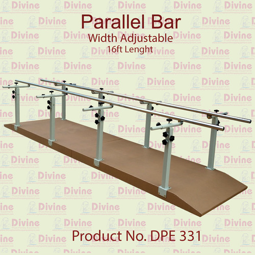 Parallel Bar - 16 ft Length, Adjustable Width for Adults and Elders, Portable and Eco-Friendly