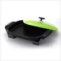 Muti Electric Pan - Aluminum Alloy, Non-stick Coated Surface, Easy To Clean | Electric Power, Heat Proof Lid, Ideal For Home And Party Use