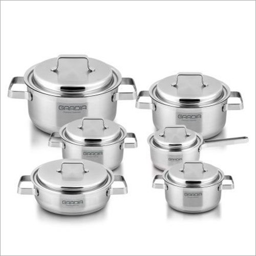 6 Piece Gradia Set - Stainless Steel 201, 0.6 Millimeter Thickness | Durable Metal Construction