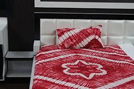 Dyed Color Bed Sheet - Pure Cotton Classic Size | Washable Fade Resistant Soft Texture Available in Various Colors and Patterns