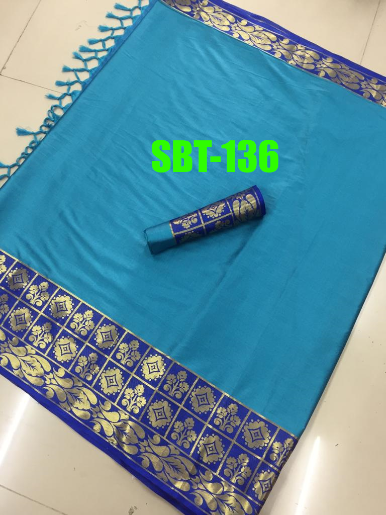 PLAIN COTTON SILK SAREES