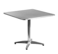 Stainless Steel Dining Table - Rectangular Shape, Silver Color | Modern Design, Eco-friendly, Water Resistant, Fireproof Standard