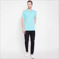 Mens Short Sleeve Casual Basic Polo T Shirt - Cotton Blend , Sizes M-xxl, Colors: Red, White, Anthra-grey, Light Blue, Navy, Aqua | Plain Pattern, Stylish Polo Collar, Short Sleeve Design