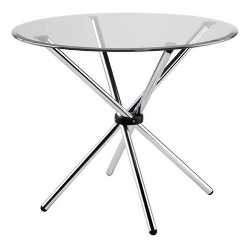 Round Stainless Steel Dining Table