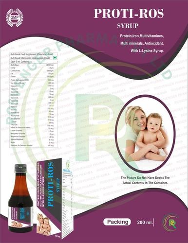 PROTEIN IRON MULTIVITAMINS MULTIMINERALS ANTIOXIDANT SYRUP By ROSVENGER PHARMA PVT. LTD.