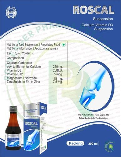 Calcium With Vitamin D3 Syrup Manufacturersupplier And Exporter