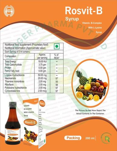 B-COMPLEX WITH L-LYSINE SYRUP