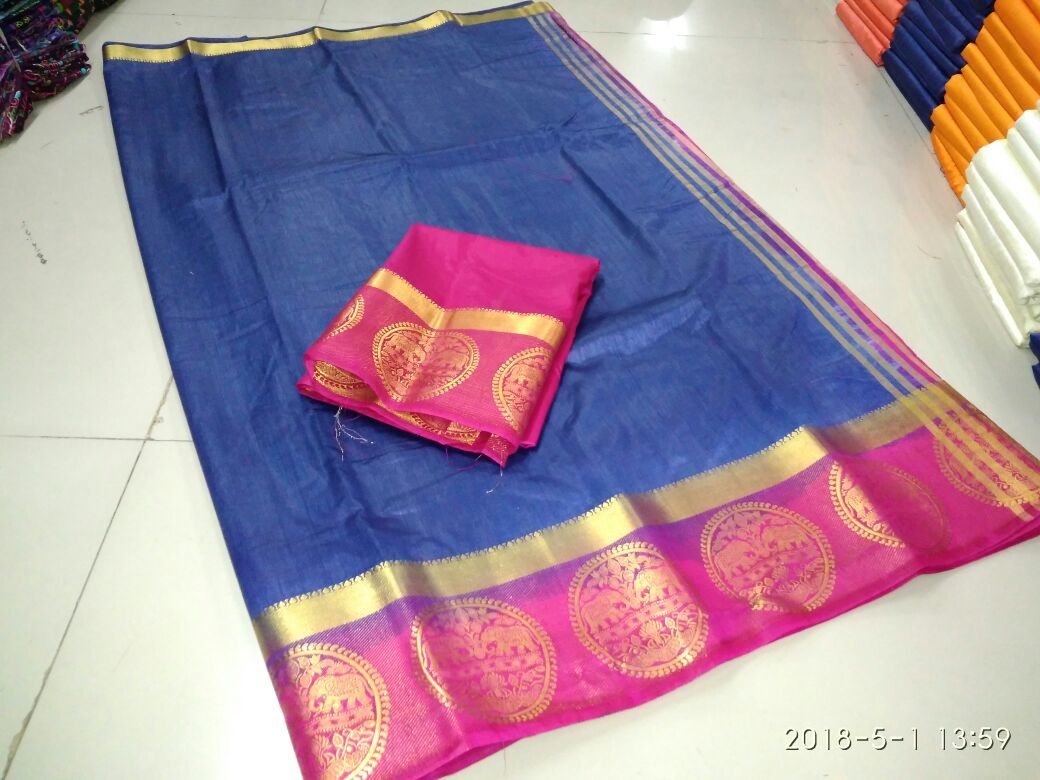 PLAIN  KANJIVARAM SILK SAREE