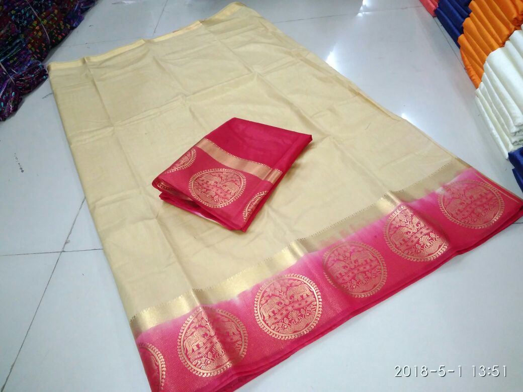 PLAIN  KANJIVARAM SILK SAREE