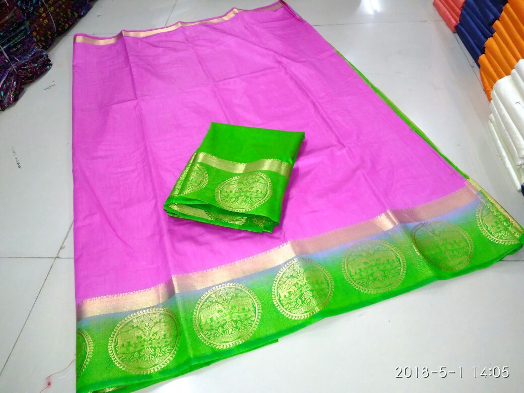 PLAIN  KANJIVARAM SILK SAREE
