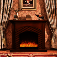 Wood Carving Fireplace With Fireplace Mantel 344 F2