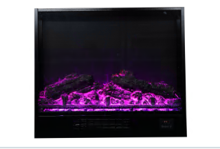 Flame Settings Sideline Electric Fireplace Realistic Colorful Flame Fan Heater