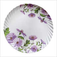 Melamine Printed Plate - Rustic Finish, Lightweight Design , Dishwasher Safe With Floral Print