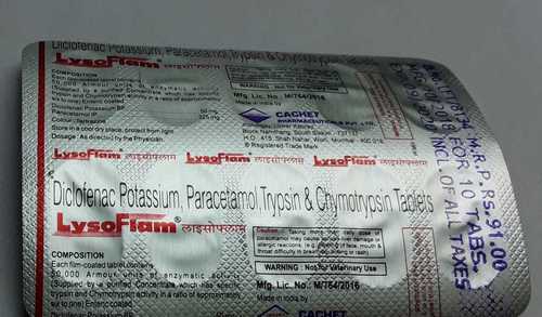 Diclofenac Potassium Paracetamol Tablet General Medicines