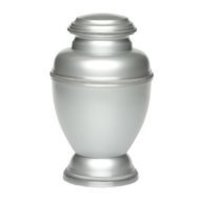 Timeless Metal Cremation Urn in Silver Color