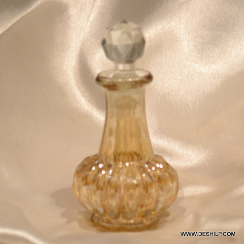 Small Cutting Glass Perfume Bottle