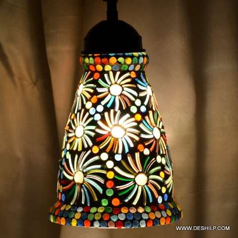 8x15inch Multicolor Beautiful Glass Decor Wall Hanging