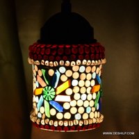 Small Glass Mosaic Wall Lamp
