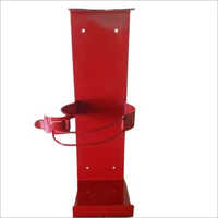 Portable Fire Extinguisher Stand - Mild Steel, 2-4 Mm Thickness, 2 Kg Capacity, Red Color | Industrial And Outdoor Usage
