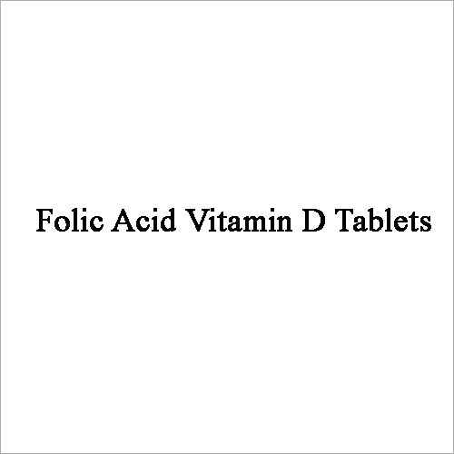 Folic Acid Vitamin D Tablets General Medicines
