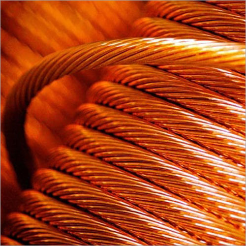 Bunched and stranded bare copper wire