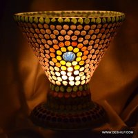 Votive Holder Multi Mosaic Glass Candle Lamp