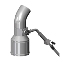 Telescopic Nozzle - Stainless Steel, 2m to 3m Telescopic Tube Length, Silver | Fits Exhaust Pipes up to 235mm, For Hoses 125 & 150mm