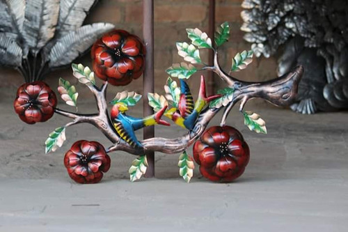 Excellent Wall Hanging - Metal, Variable Dimensions, Red | Aesthetic Appeal, Durable Design, Intricate Detail, Wall Mountable
