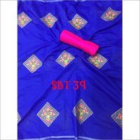 Ledies Cotton Fancy Sarees - Doriya Cotton, Length: 5.5 Mtr, Blouse: 0.8 Mtr | Multicolor, Embroidered, Thread Work, Suitable For All Seasons