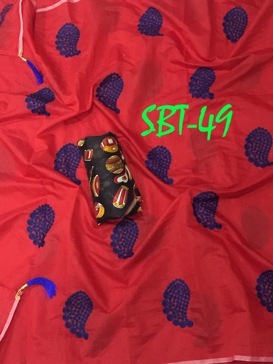 EMBROILED COTTON SILK SAREES