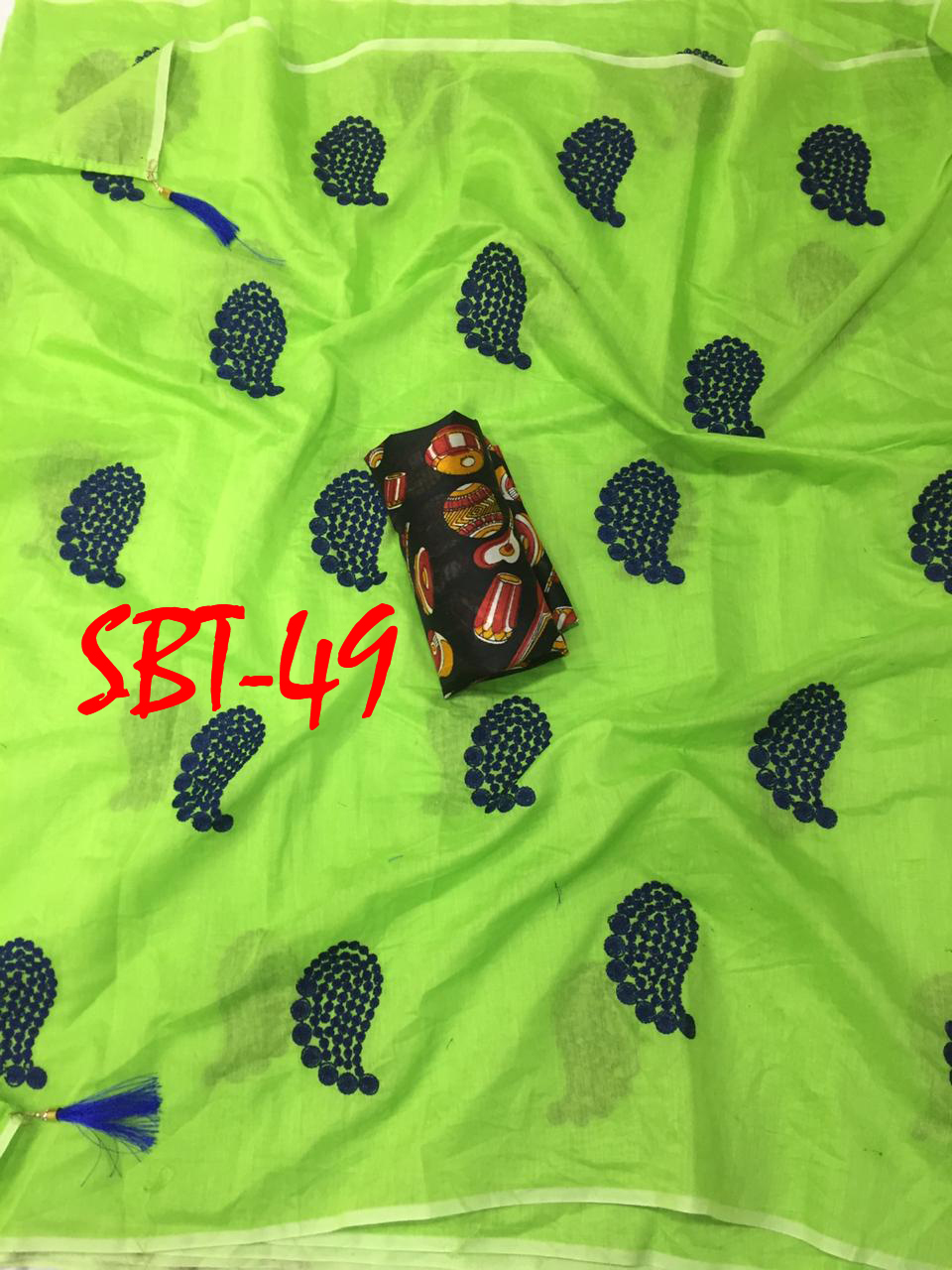 EMBROILED COTTON SILK SAREES