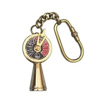 Vintage 50 Years Perpetual Calendar Keychain Brass