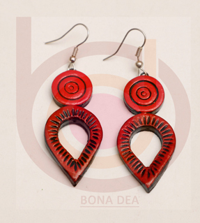 Terracotta Jewellery Drop Earrings