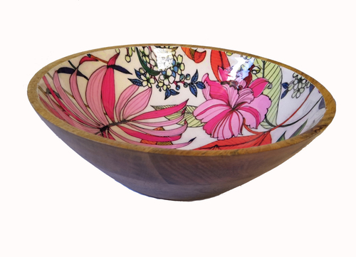 Decorative Wooden Bowl By VINTAGE ART