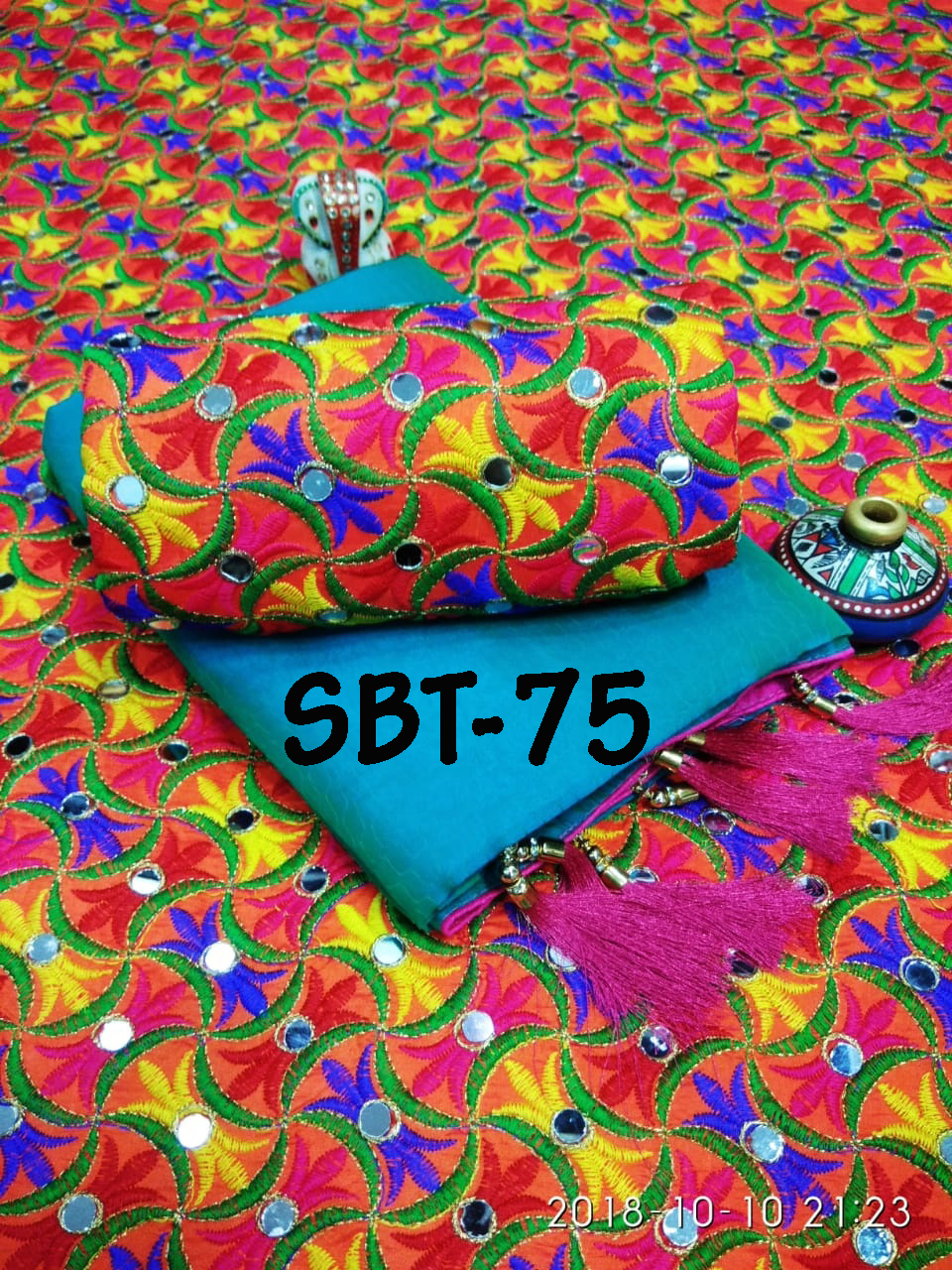 EMBROIDERED FANCY SILK SAREE