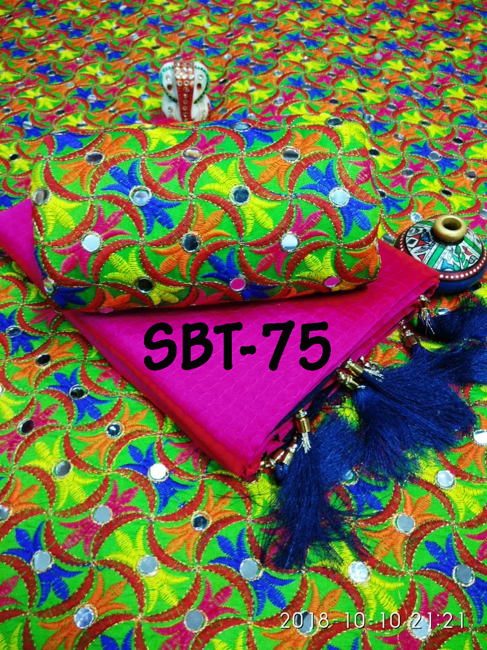 EMBROIDERED FANCY SILK SAREE