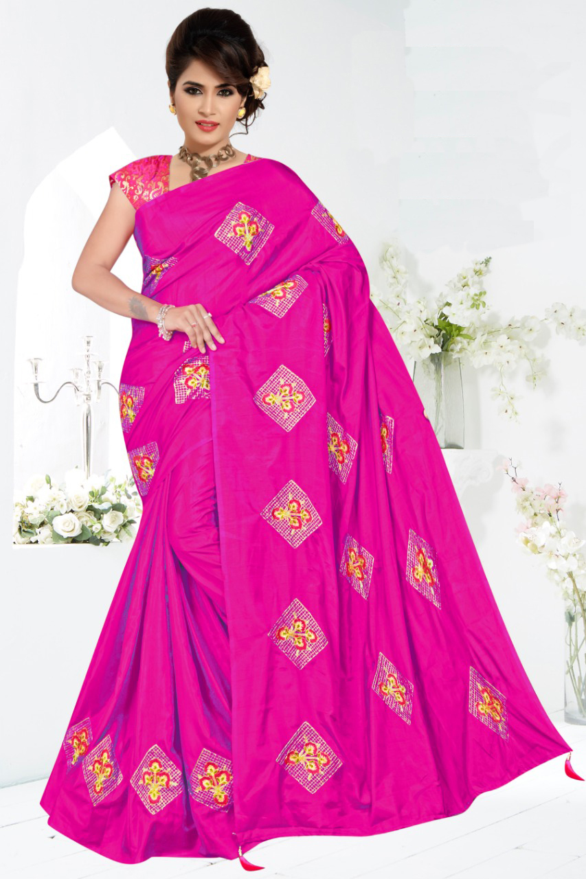 PRINTED SILK SAREE