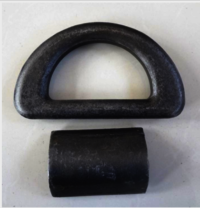 Us Type Self Color Forged D Rings With Wraps