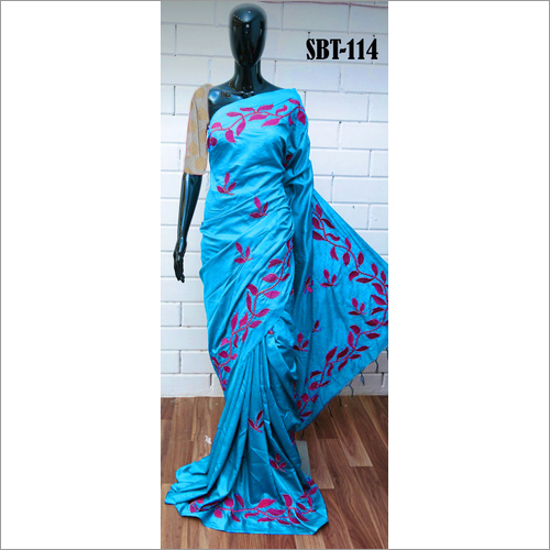 WOMEN'S EMBROIDERY WORK  SILK SAREE