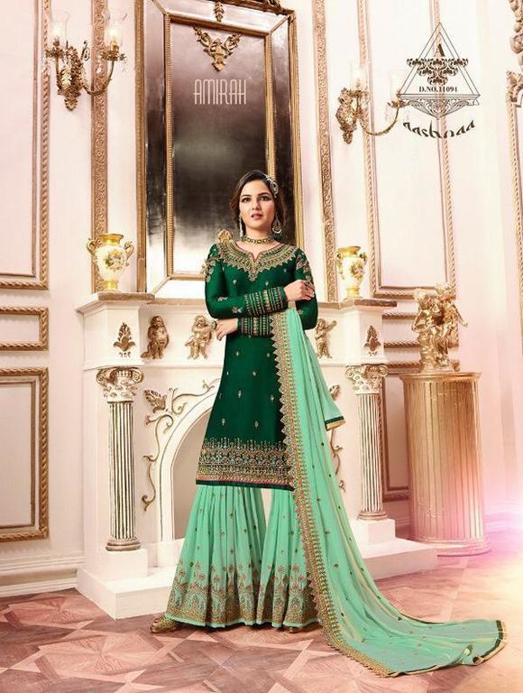 Pakistani Designer Sharara Suits