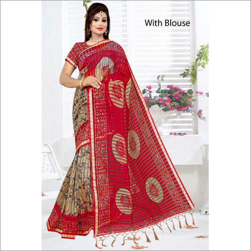 Women's Printed Silk Sarees
