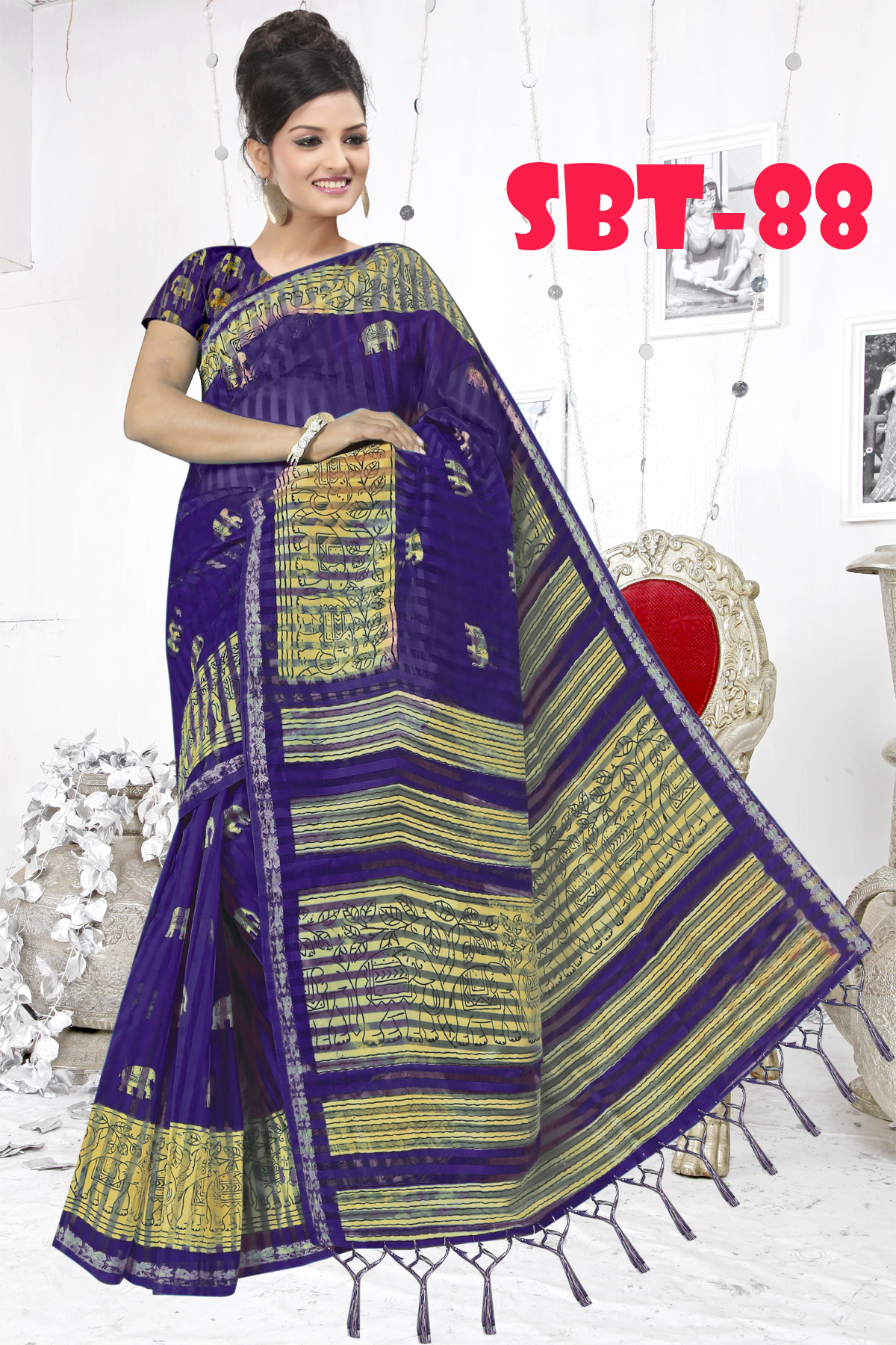 Ladies Casual Wear Printed Saree