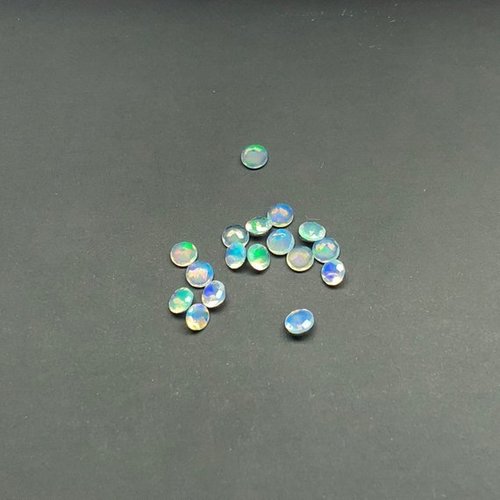 2.75 Natural Ethiopian Opal Faceted Round Gemstone